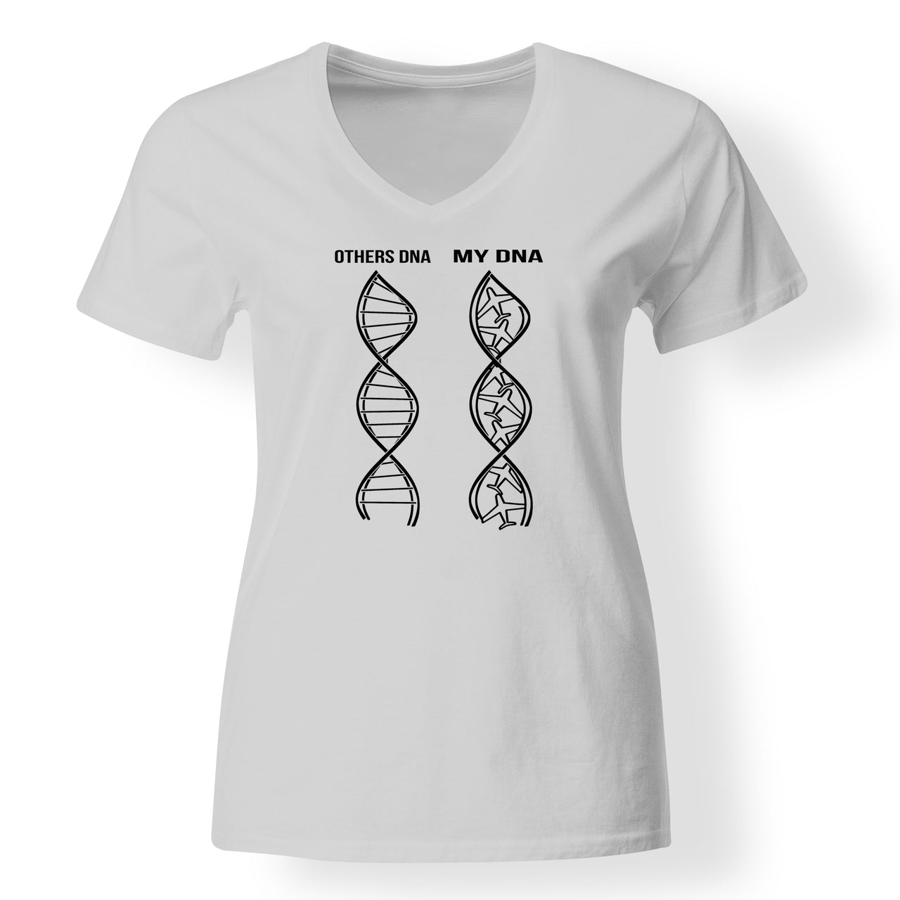 Aviation DNA Designed V-Neck T-Shirts