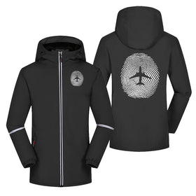 Aviation Finger Print Rain Coats & Jackets