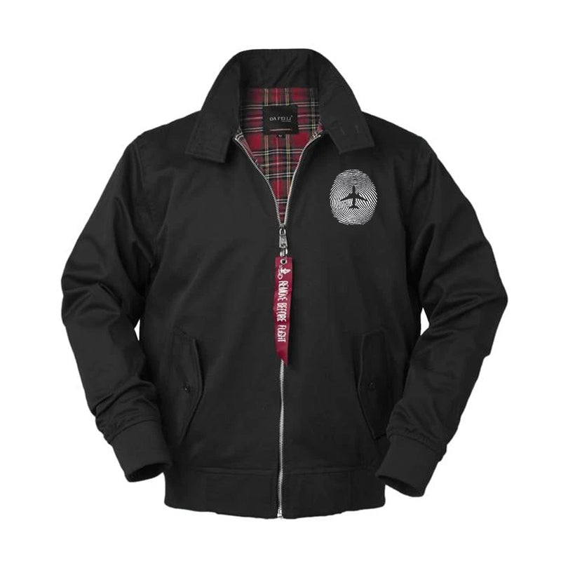 Aviation Finger Print Designed Vintage Style Jackets