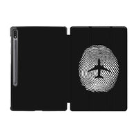 Thumbnail for Aviation Finger Print Designed Samsung Tablet Cases