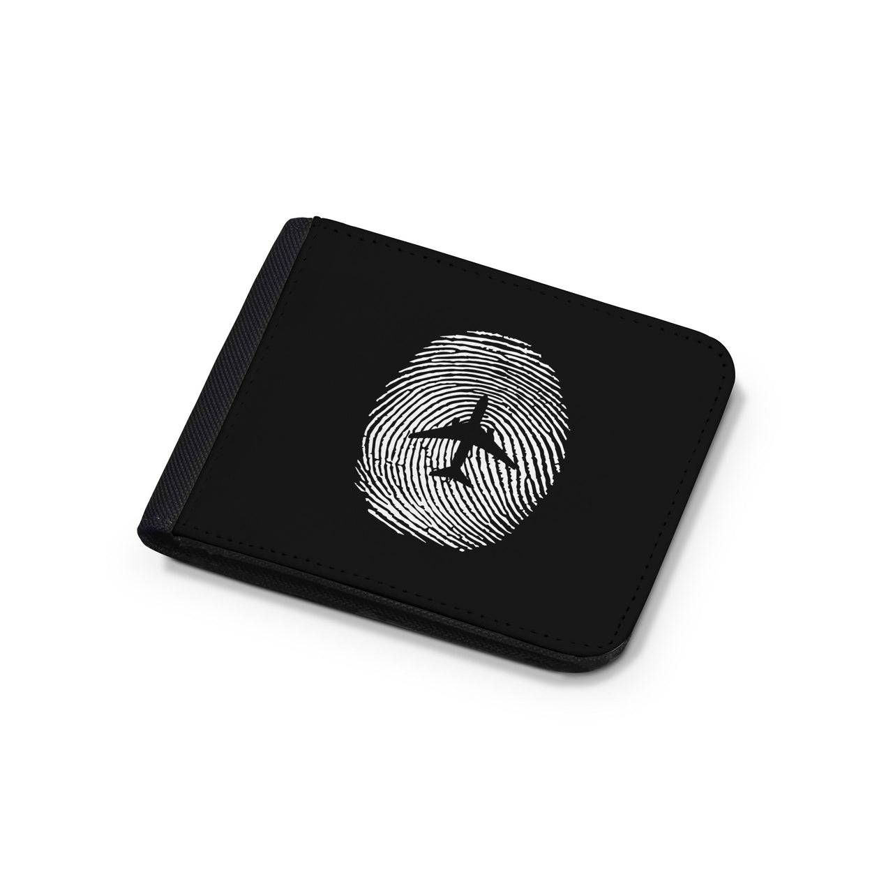 Aviation Finger Print Designed Wallets