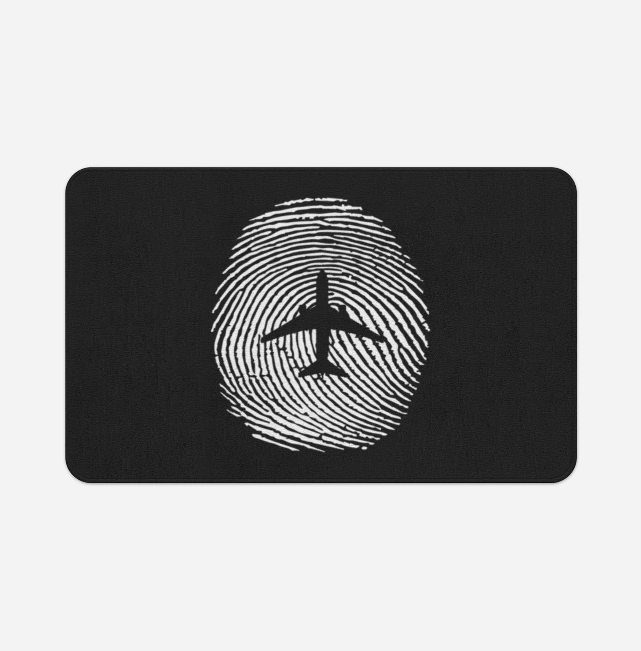 Aviation Finger Print Designed Bath Mats