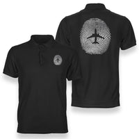 Thumbnail for Aviation Finger Print Designed Double Side Polo T-Shirts