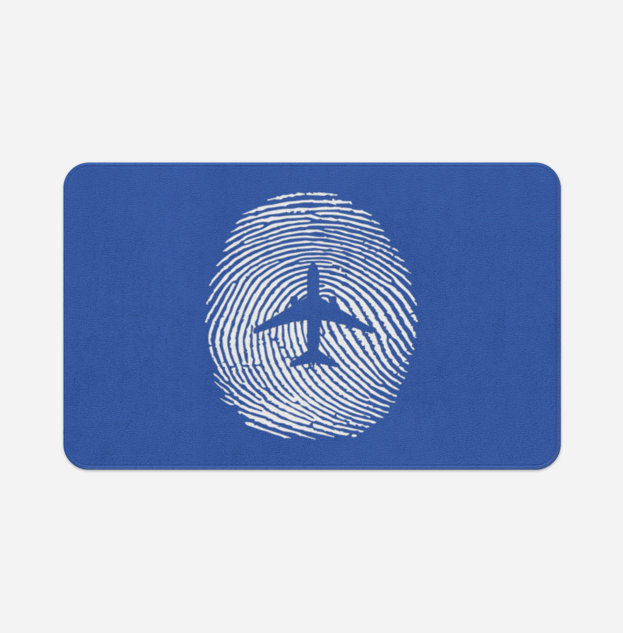 Aviation Finger Print Designed Bath Mats