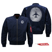 Thumbnail for Aviation Finger Print Designed Pilot Jackets (Customizable)