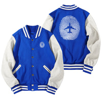Thumbnail for Aviation Finger Print Designed Baseball Style Jackets