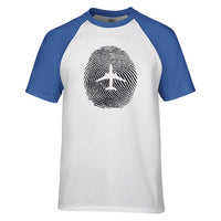 Thumbnail for Aviation Finger Print Designed Raglan T-Shirts