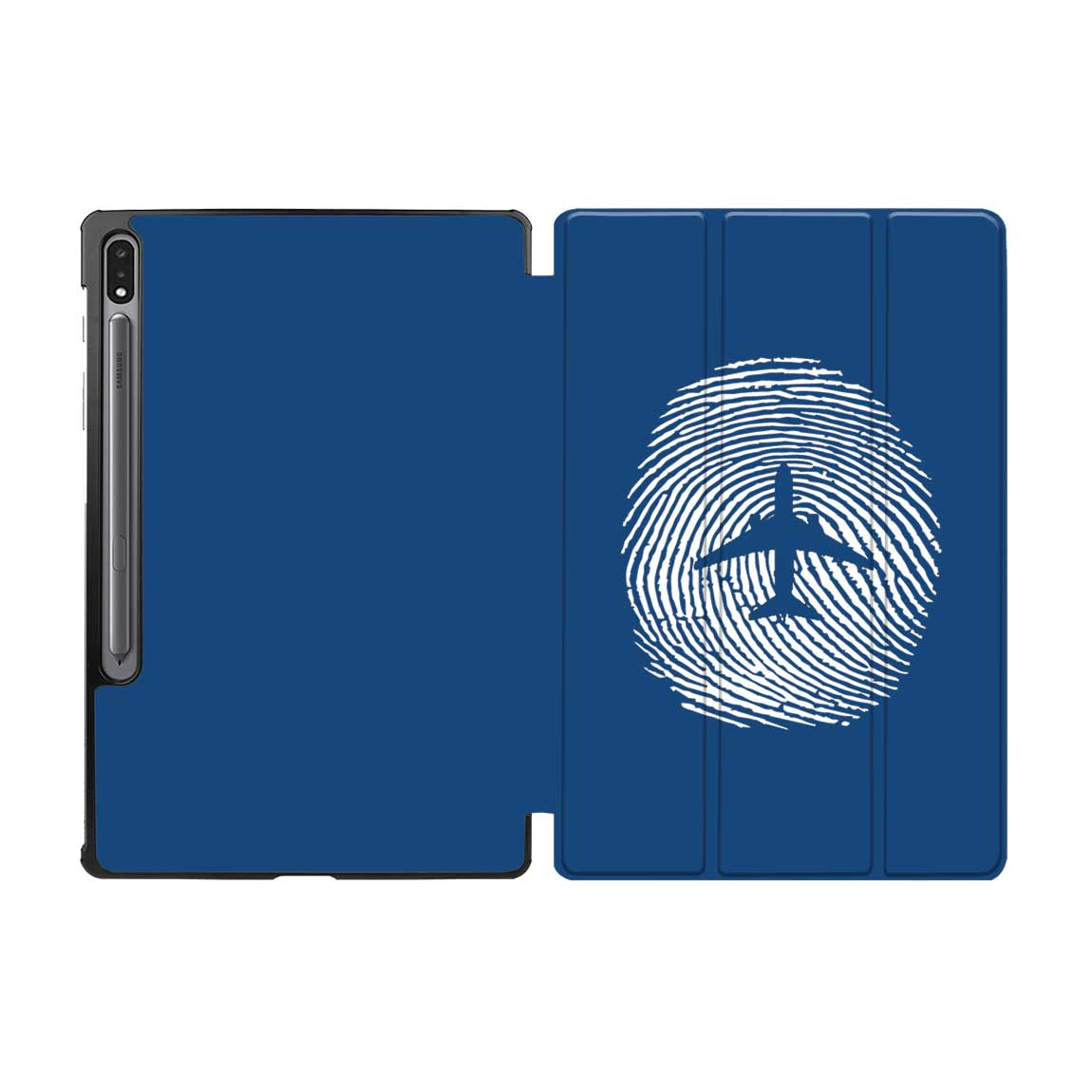 Aviation Finger Print Designed Samsung Tablet Cases