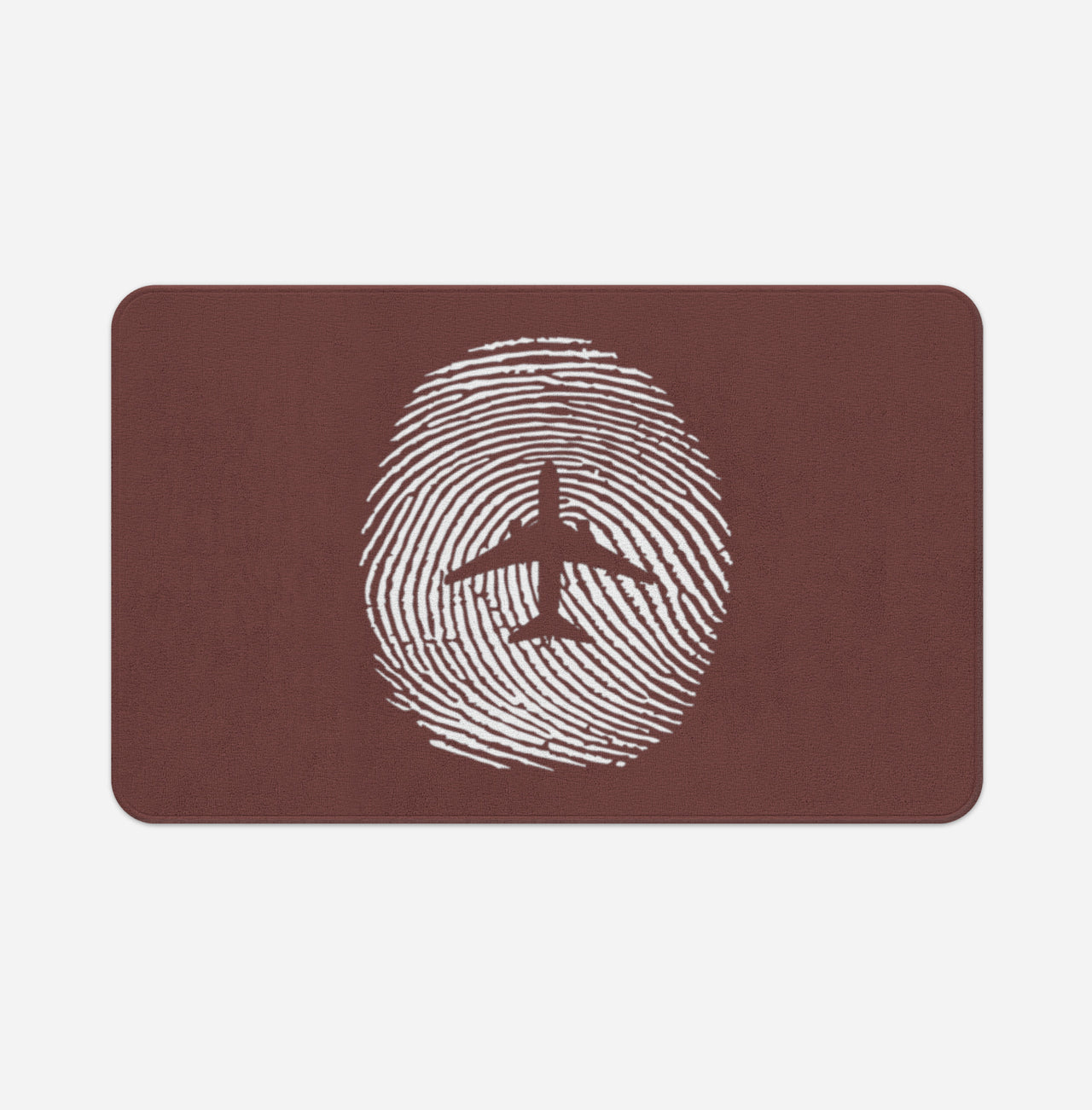 Aviation Finger Print Designed Bath Mats