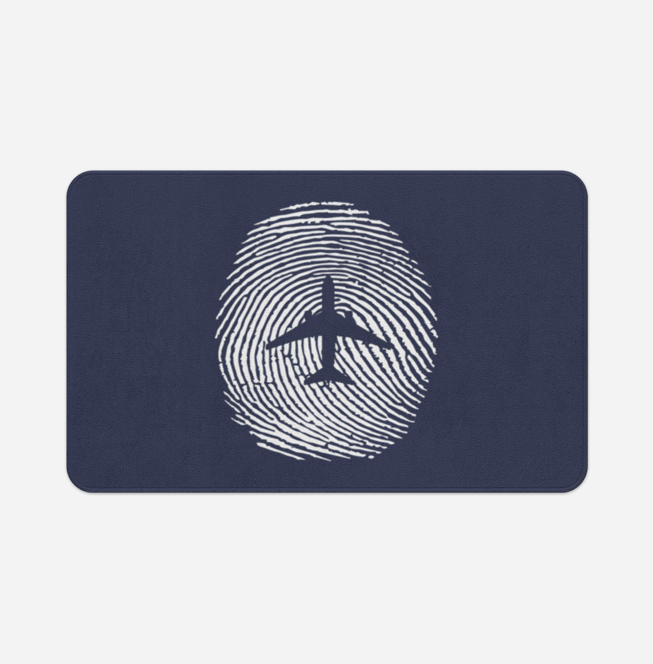 Aviation Finger Print Designed Bath Mats