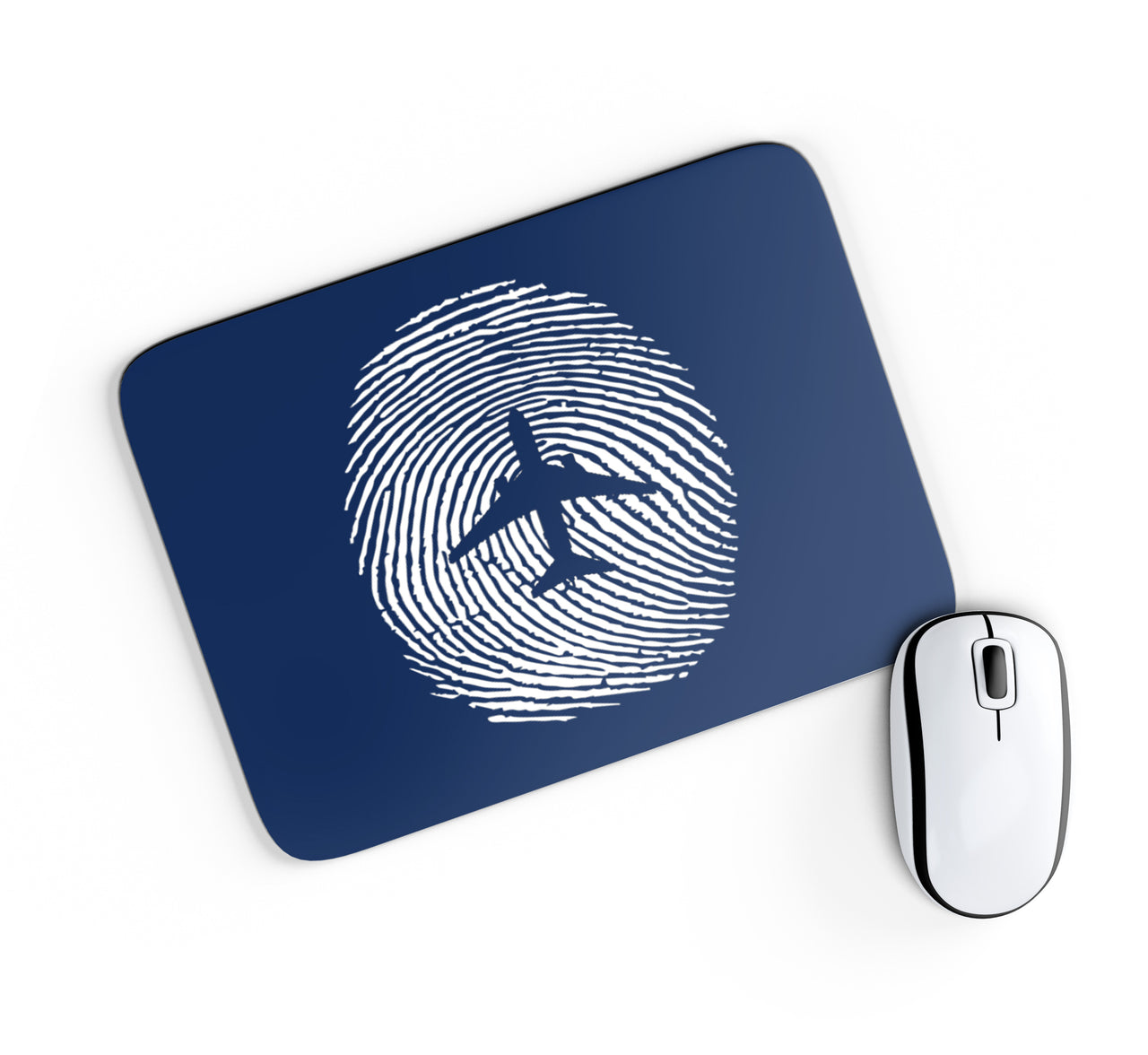 Aviation Finger Print Designed Mouse Pads