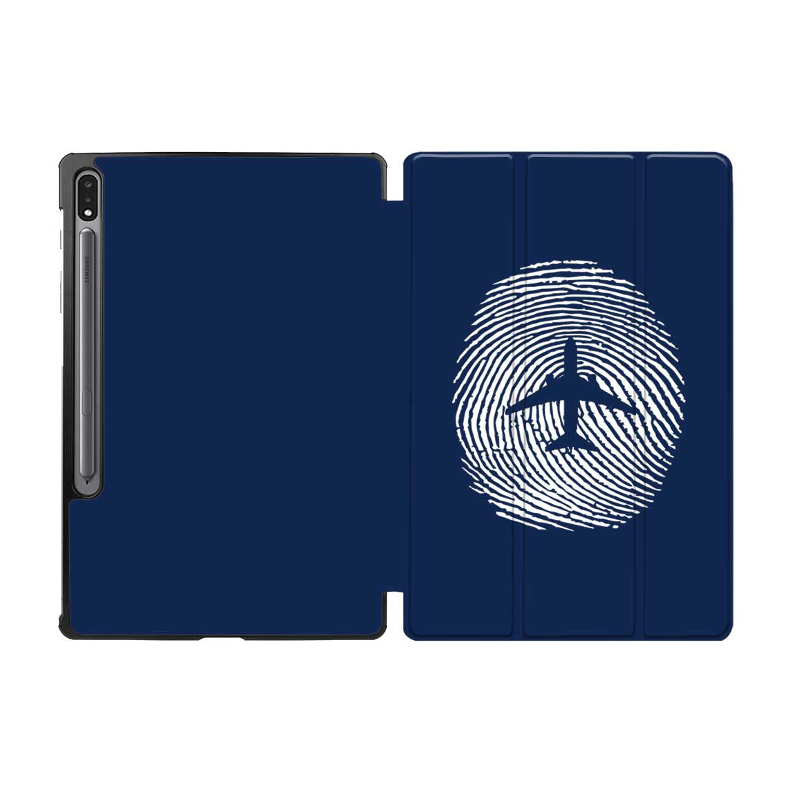 Aviation Finger Print Designed Samsung Tablet Cases