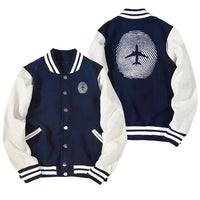 Thumbnail for Aviation Finger Print Designed Baseball Style Jackets