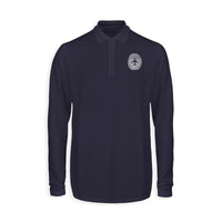 Thumbnail for Aviation Finger Print Designed Long Sleeve Polo T-Shirts