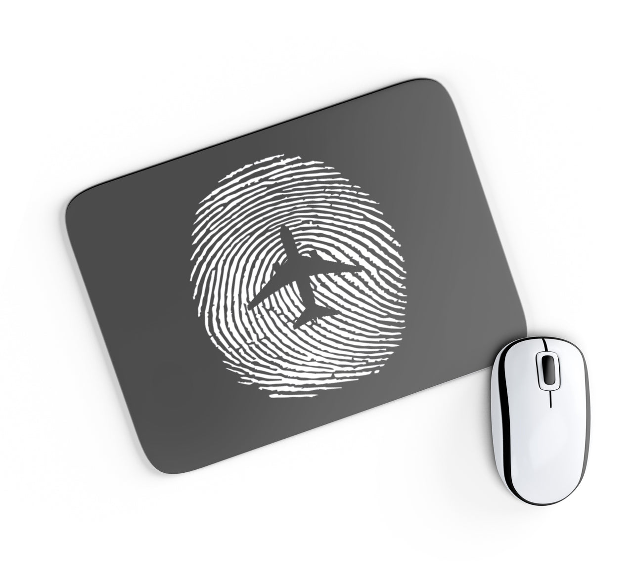 Aviation Finger Print Designed Mouse Pads