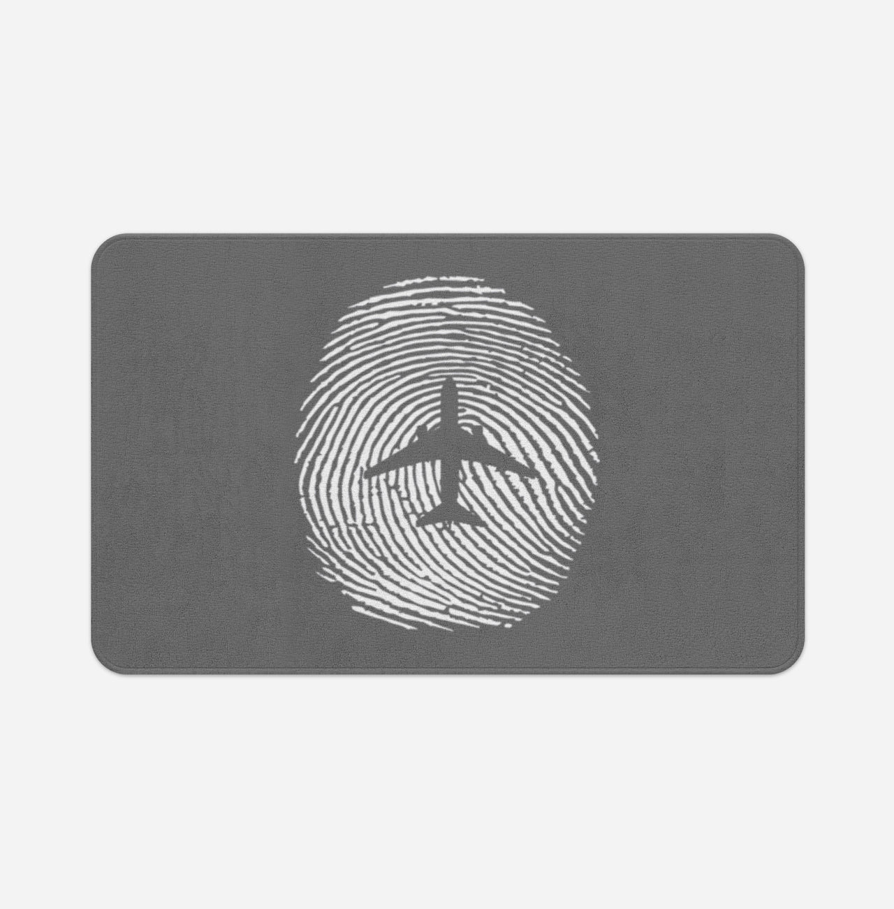 Aviation Finger Print Designed Bath Mats