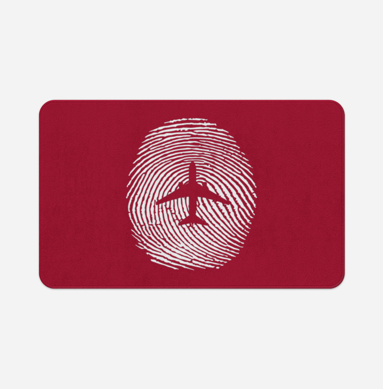 Aviation Finger Print Designed Bath Mats