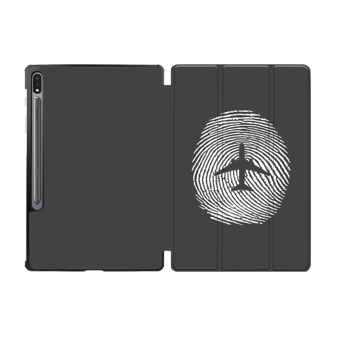 Aviation Finger Print Designed Samsung Tablet Cases