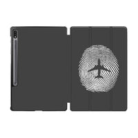 Thumbnail for Aviation Finger Print Designed Samsung Tablet Cases