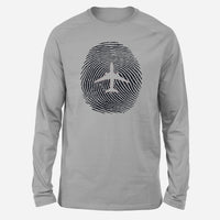Thumbnail for Aviation Finger Print Designed Long-Sleeve T-Shirts