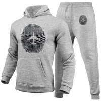 Thumbnail for Aviation Finger Print Designed Hoodies & Sweatpants Set