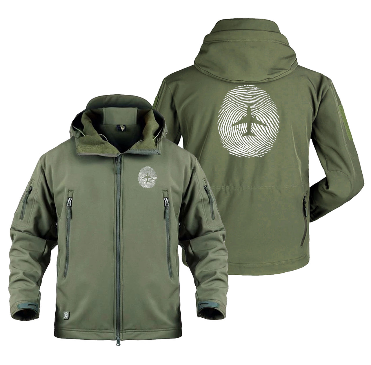 Aviation Finger Print Designed Military Jackets (Customizable)