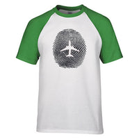 Thumbnail for Aviation Finger Print Designed Raglan T-Shirts