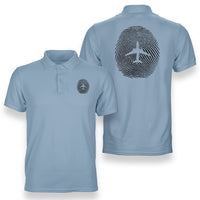 Thumbnail for Aviation Finger Print Designed Double Side Polo T-Shirts