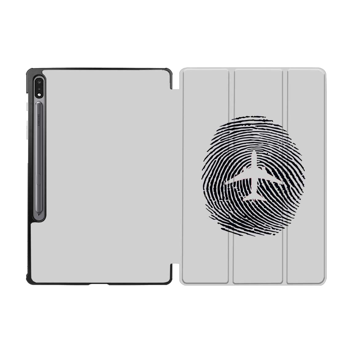 Aviation Finger Print Designed Samsung Tablet Cases
