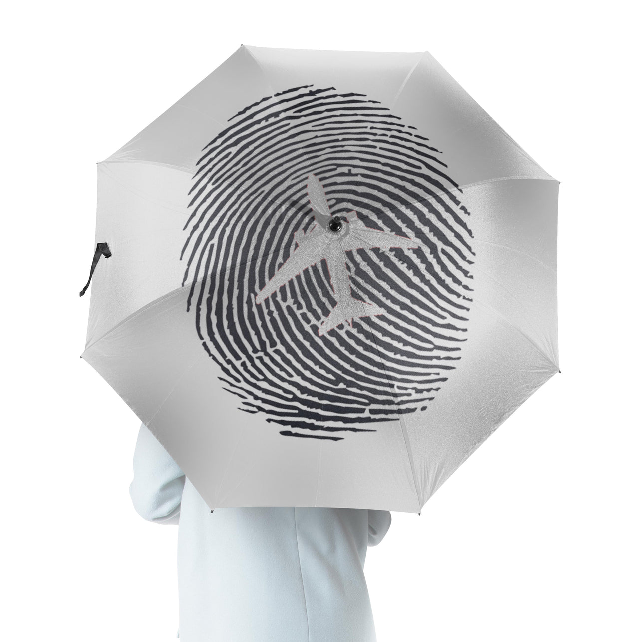Aviation Finger Print Designed Umbrella