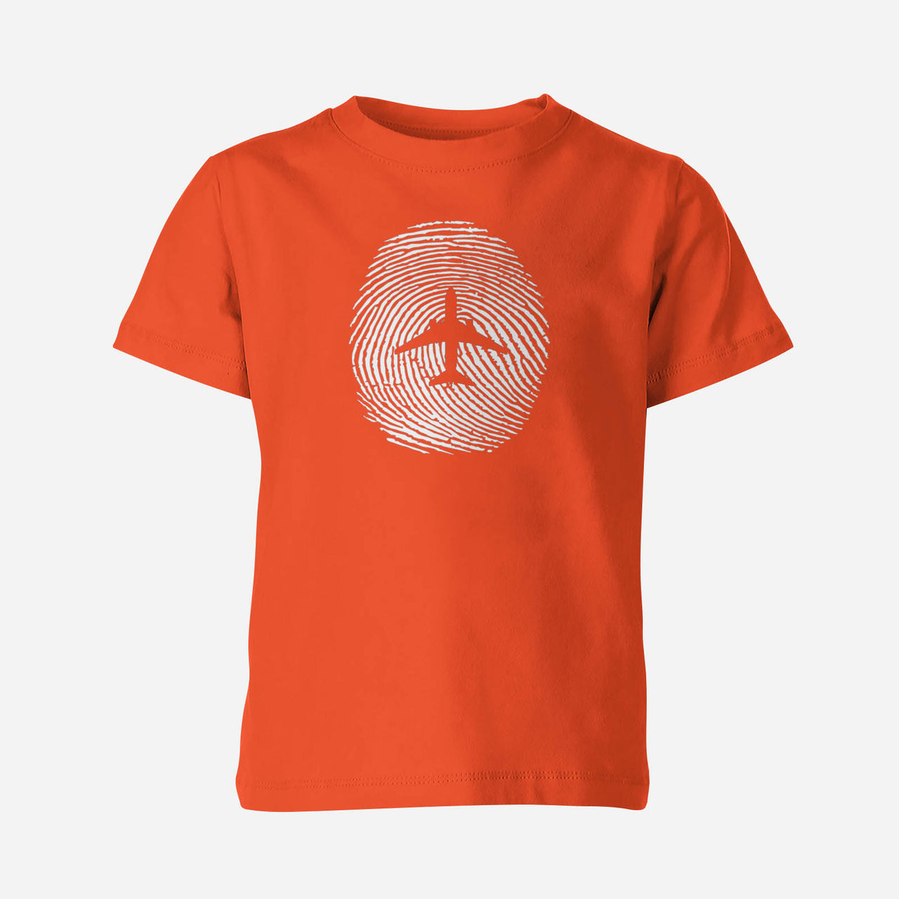 Aviation Finger Print Designed Children T-Shirts