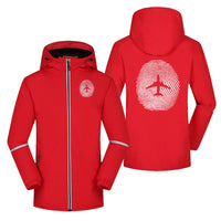 Thumbnail for Aviation Finger Print Designed Rain Coats & Jackets
