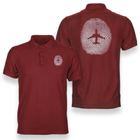 Thumbnail for Aviation Finger Print Designed Double Side Polo T-Shirts