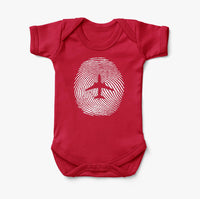 Thumbnail for Aviation Finger Print Designed Baby Bodysuits