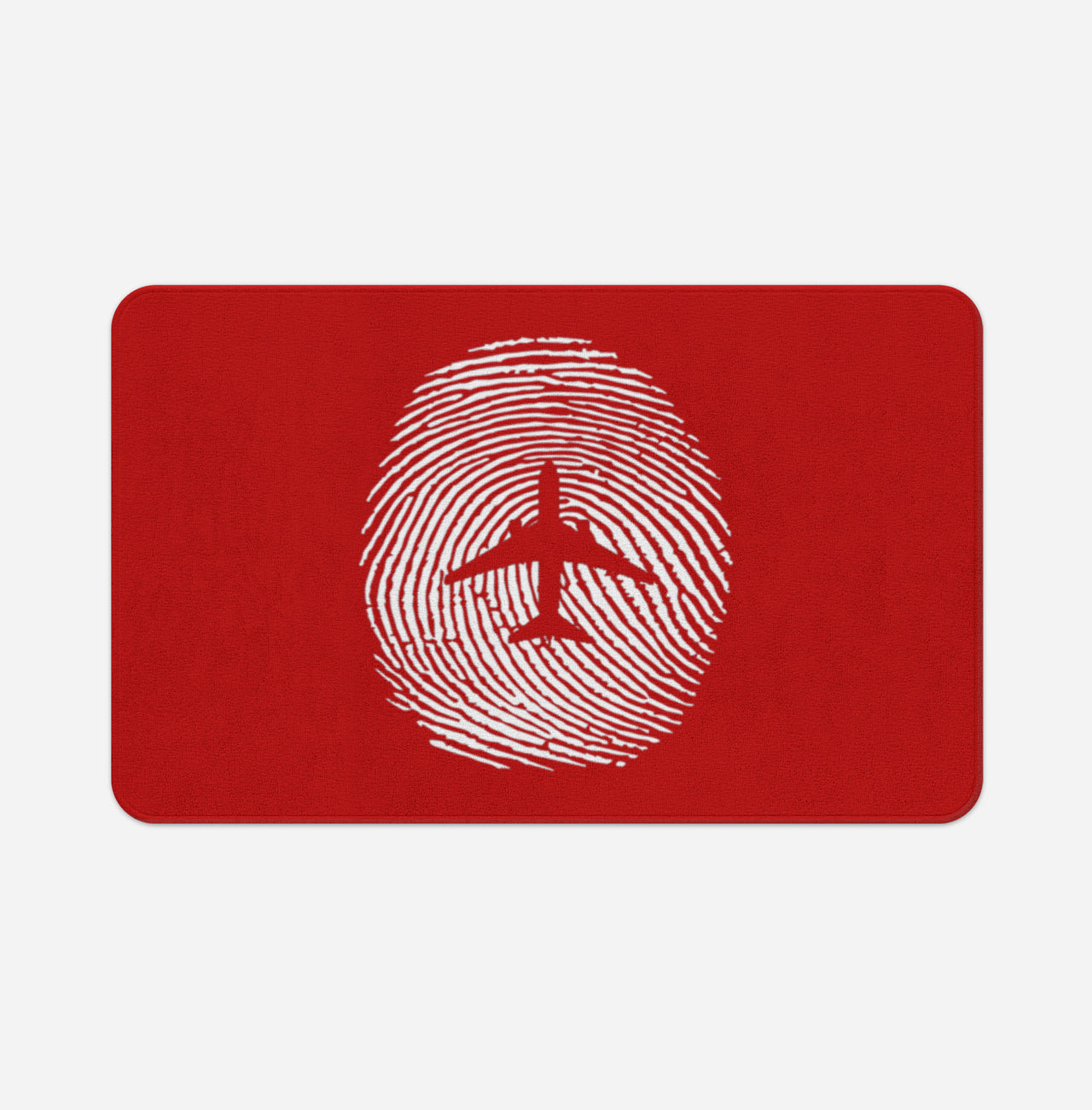 Aviation Finger Print Designed Bath Mats
