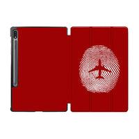 Thumbnail for Aviation Finger Print Designed Samsung Tablet Cases