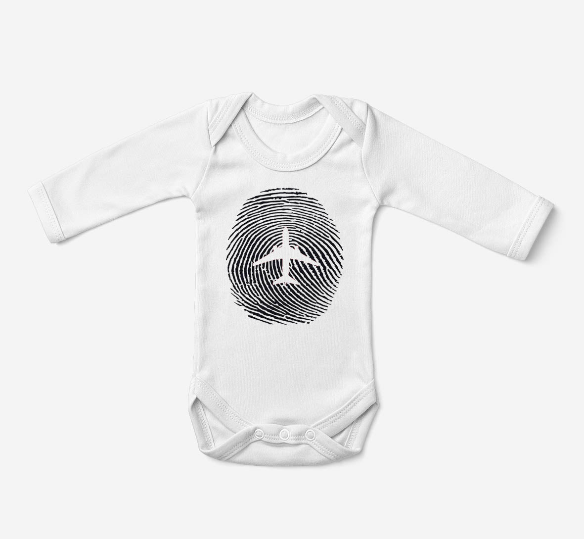 Aviation Finger Print Designed Baby Bodysuits