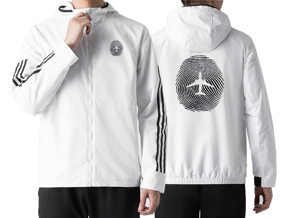 Aviation Finger Print Designed Sport Style Jackets