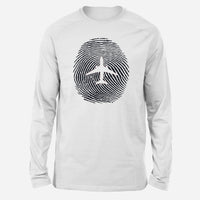 Thumbnail for Aviation Finger Print Designed Long-Sleeve T-Shirts