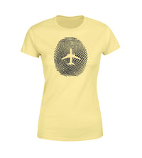 Thumbnail for Aviation Finger Print Designed Women T-Shirts