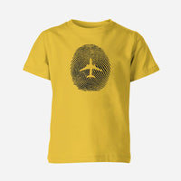 Thumbnail for Aviation Finger Print Designed Children T-Shirts