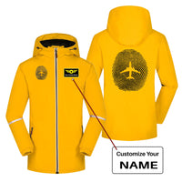 Thumbnail for Aviation Finger Print Designed Rain Coats & Jackets