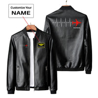 Thumbnail for Aviation Heartbeats Designed PU Leather Jackets