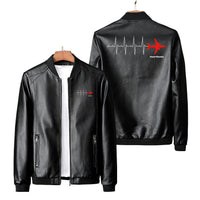 Thumbnail for Aviation Heartbeats Designed PU Leather Jackets