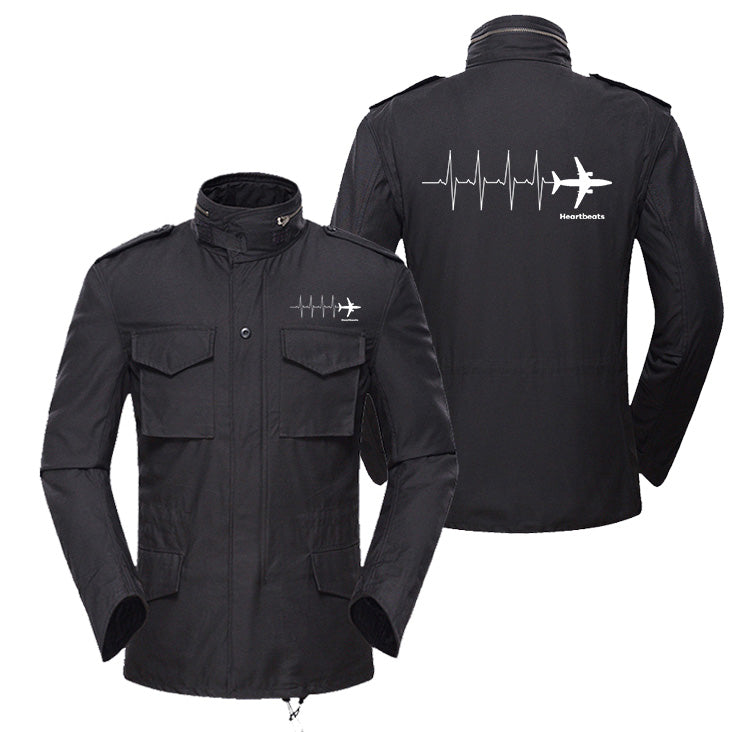 Aviation Heartbeats Designed Military Coats
