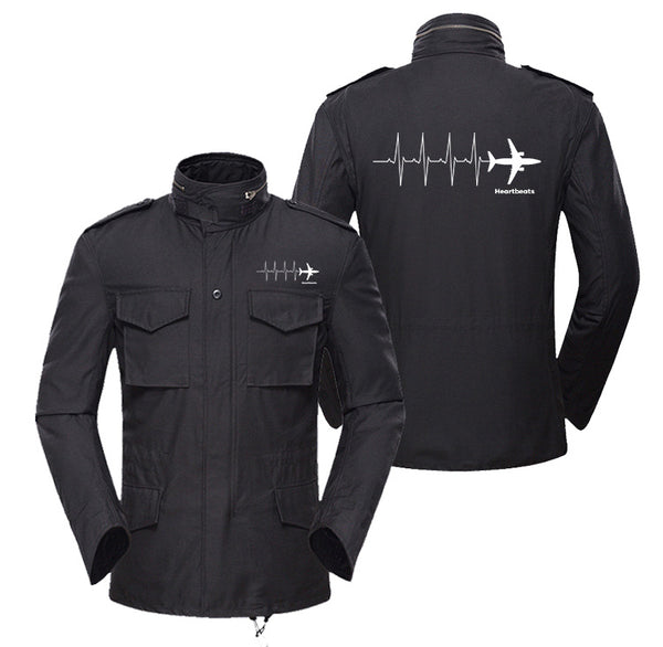 Aviation Heartbeats Designed Military Coats