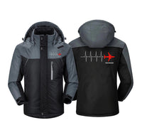 Thumbnail for Aviation Heartbeats Designed Thick Winter Jackets