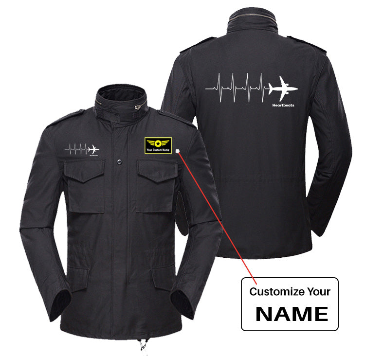 Aviation Heartbeats Designed Military Coats