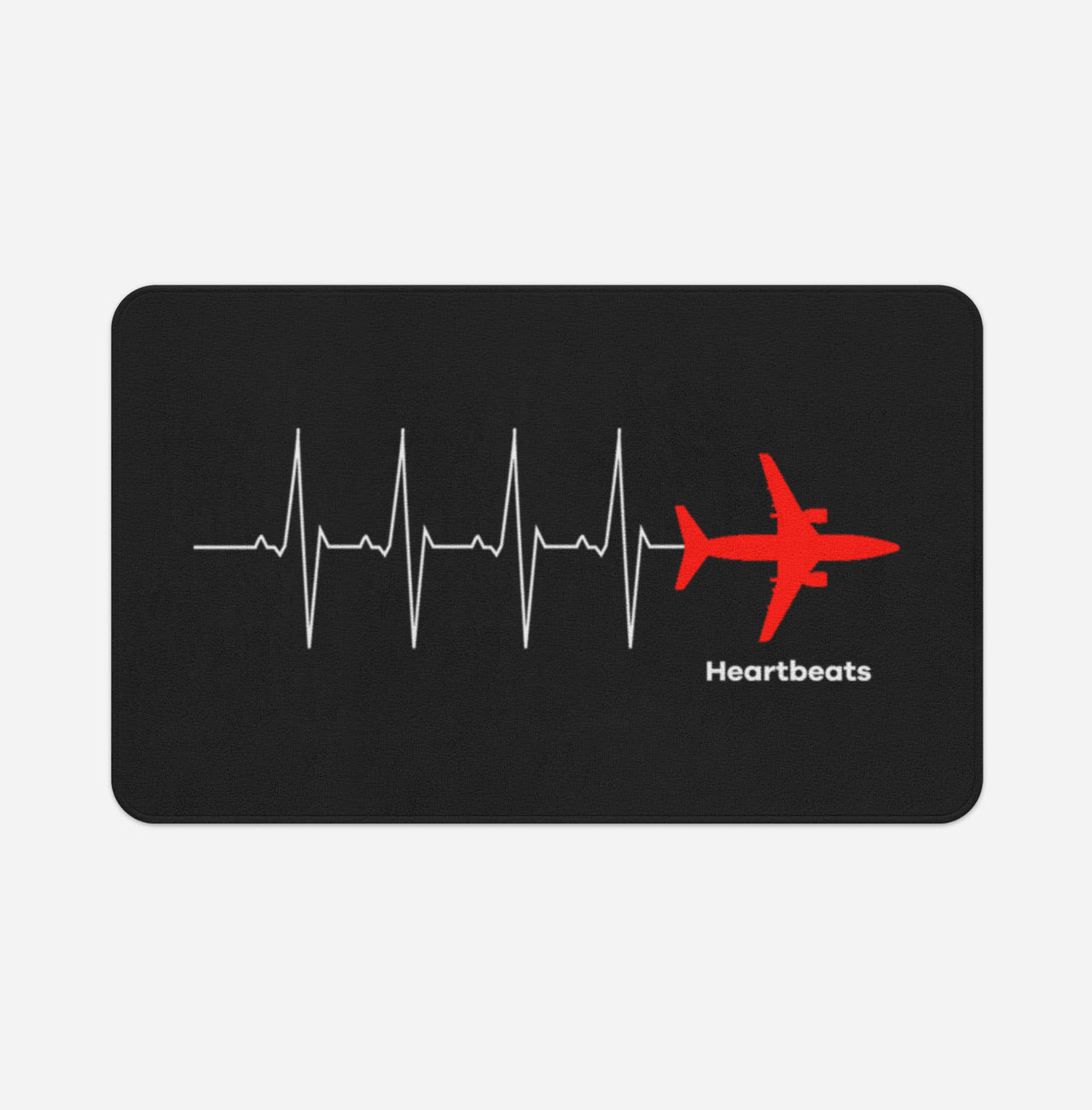 Aviation Heartbeats Designed Bath Mats
