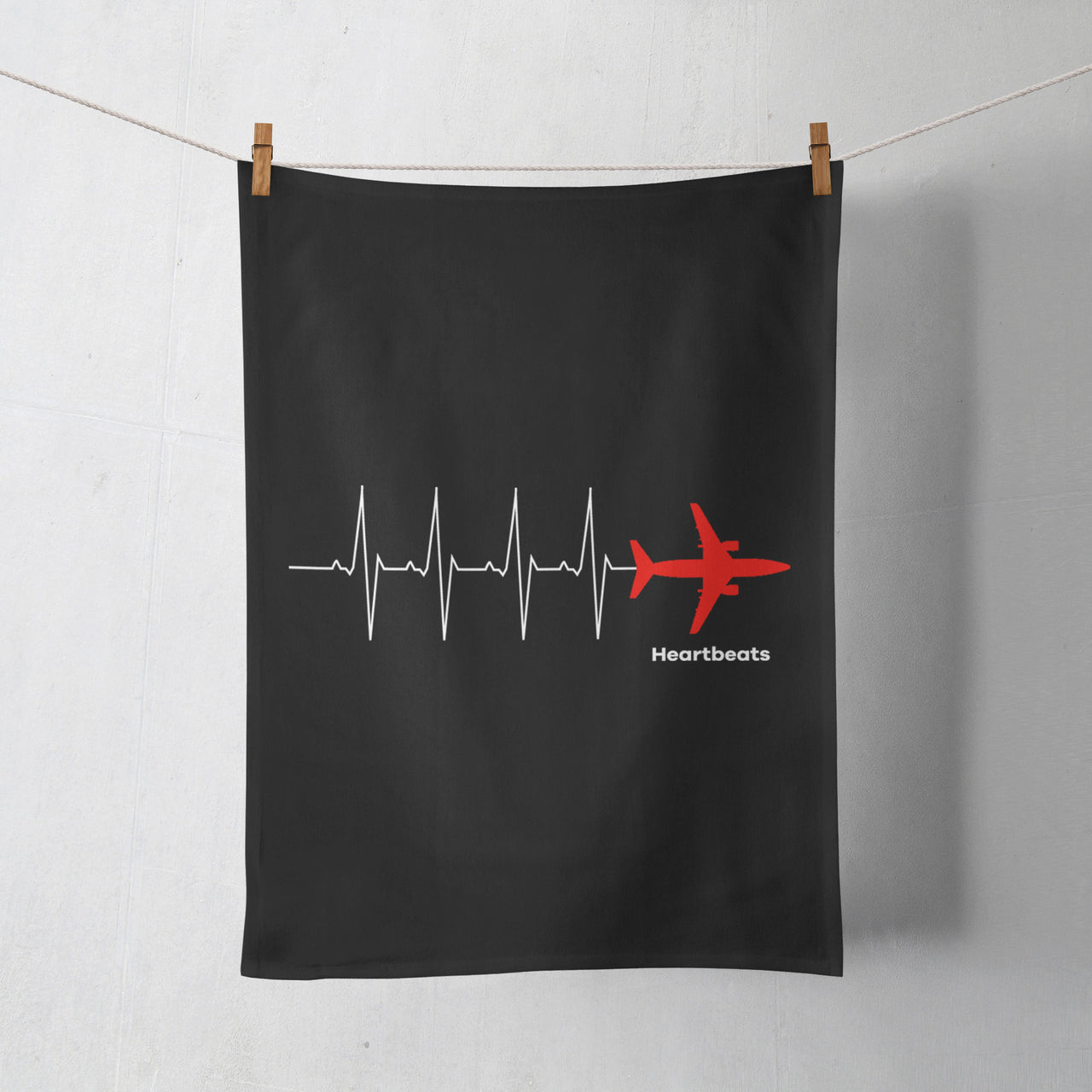 Aviation Heartbeats Designed Towels